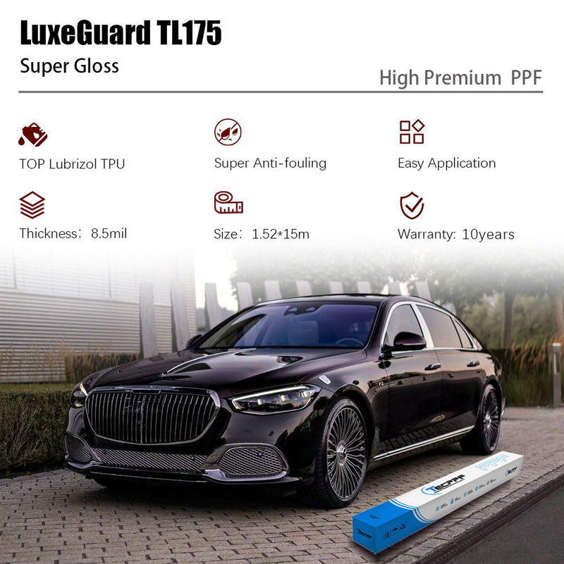 8.5mil PPF Gloss Cat Pelindung Film Panas Penyembuhan Super Gloss PPF Car Wrap