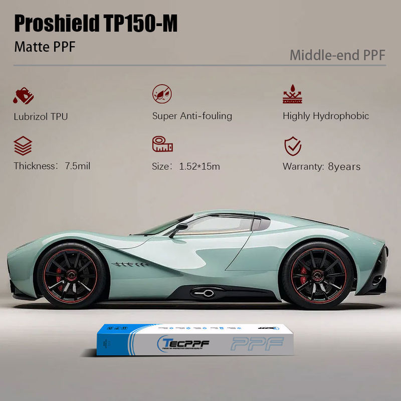 Perlindungan Tinggi Matte Cat Perlindungan Film 1.52x15m 7.5mil PPF Pelindung Mobil Wrap