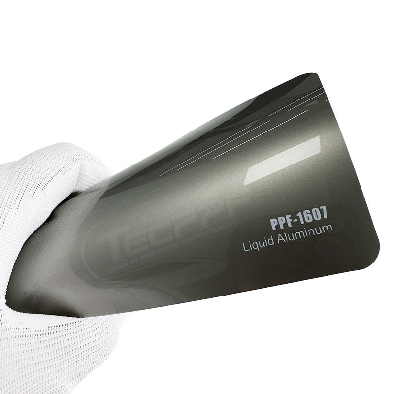 Polymeric Hydrophobic Layer Liquid Aluminium Color 8mil Warna Perubahan Cat Pelindung Film dengan Heat Healing
