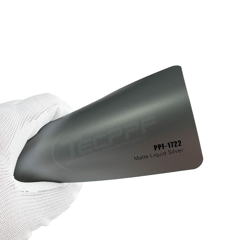 Mat Liquid Silver Ppf Warna Wrap 8mil Warna Perubahan Cat Pelindung Film