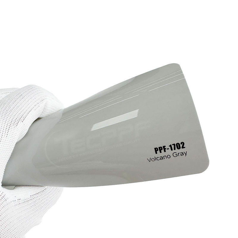 8mil Volcano Gray Perubahan Warna Cat Pelindung Film dengan Lem Ashland dan Heat Healing