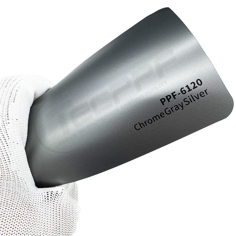 PPF-6120 Cat Pelindung Warna Chrome Gray Silver 8 Mil tahan goresan