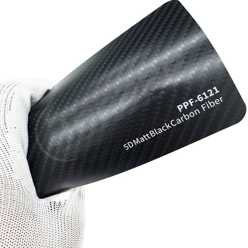 PPF-6121 Matte Black Carbon Fiber Paint Protection Film 8mil Warna PPF