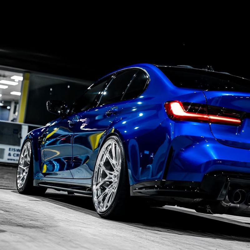 PPF-7136 Super Chrome Nile Blue Color Paint Protection Film Untuk Goresan Mobil