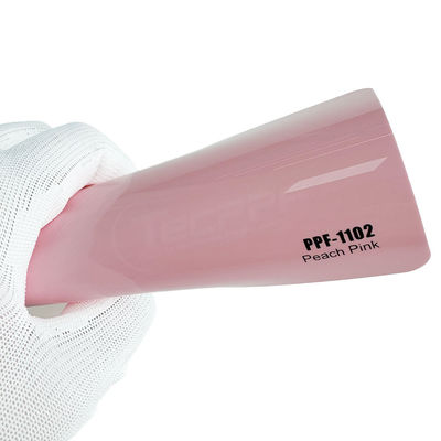 8mil Perubahan Warna Cat Pelindung Film Peach Pink Warna Panas Penyembuhan 1.52x16m