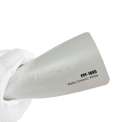 Polymeric Hydrophobic Layer Matte Keramik Warna Putih 8mil Perubahan Warna Cat Pelindung Film 1.52x16m / 60inchx53ft